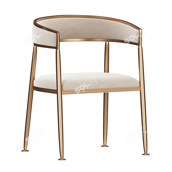 Nordic Valini Accent Chair 3D model image 1