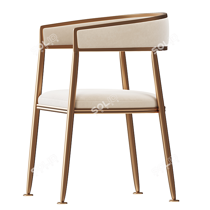 Nordic Valini Accent Chair 3D model image 3