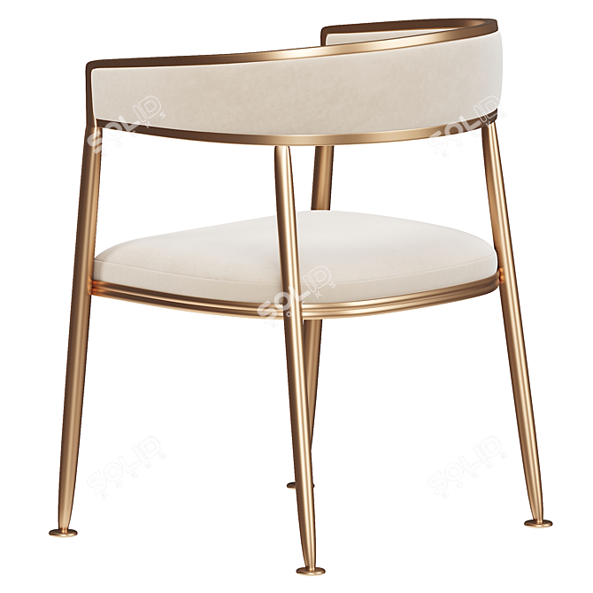 Nordic Valini Accent Chair 3D model image 4