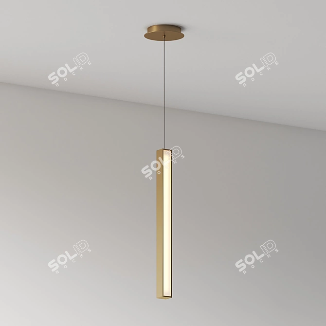 Sculptural LED Pendant: Chaos 3D model image 2