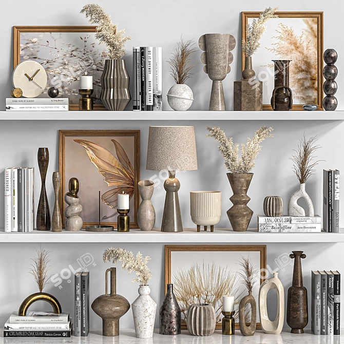 Elegant Decor Set '15 3D model image 1