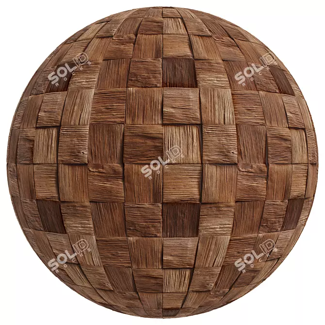 Wood Panel 3Mat 4K Seamless 3D model image 4