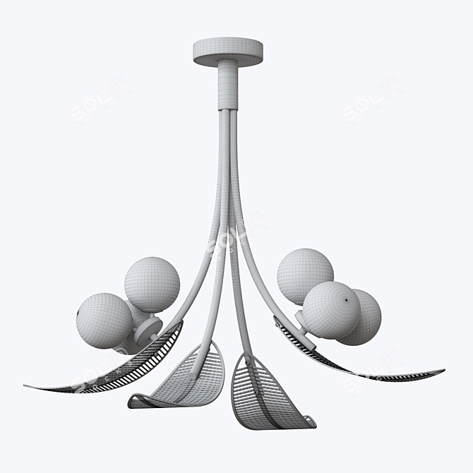 Modern Design LAUB Lamps 3D model image 2