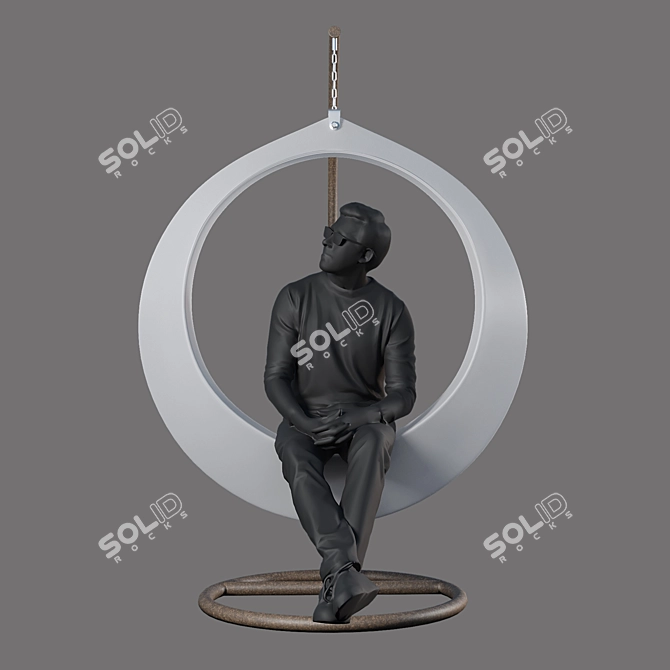  Illuminate Your Outdoors with LED Swing 3D model image 2