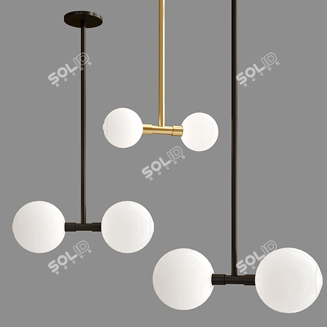 SkLO Pendant Lamp Collection: Striking Illumination 3D model image 6