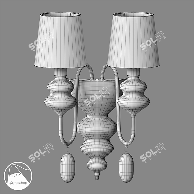 Sleek Sconce: Classic Elegance 3D model image 2