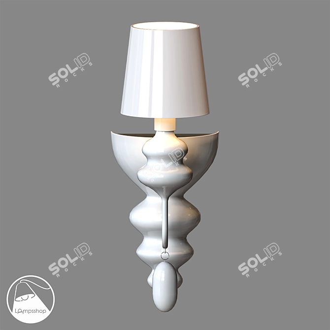 Sleek Sconce: Classic Elegance 3D model image 3