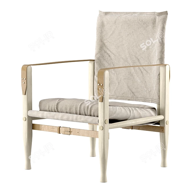 "Kaare Klint's Safari Chair: Timeless Elegance 3D model image 1