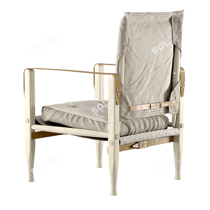 "Kaare Klint's Safari Chair: Timeless Elegance 3D model image 2