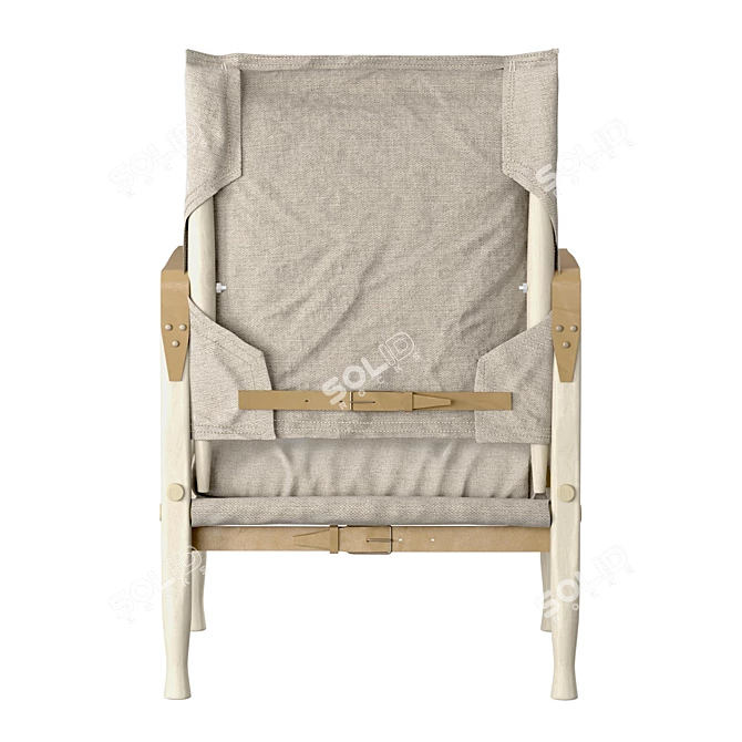 "Kaare Klint's Safari Chair: Timeless Elegance 3D model image 3