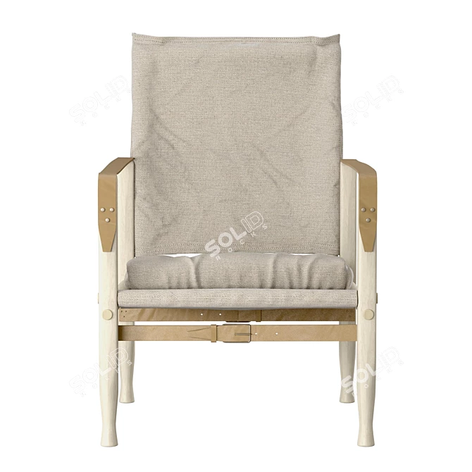 "Kaare Klint's Safari Chair: Timeless Elegance 3D model image 4