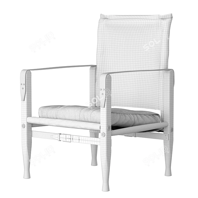 "Kaare Klint's Safari Chair: Timeless Elegance 3D model image 5