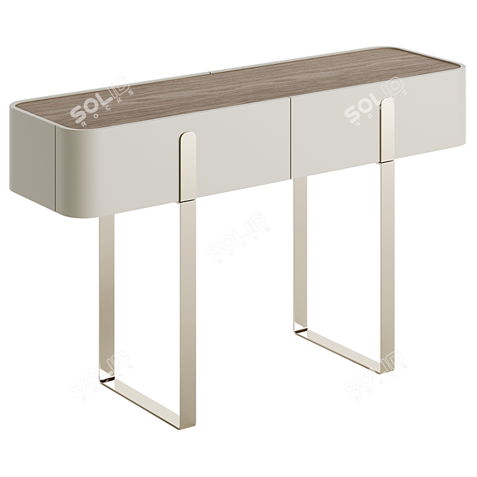 Sleek Lacquered Console - Capital Collection Eden 2022.1 3D model image 1