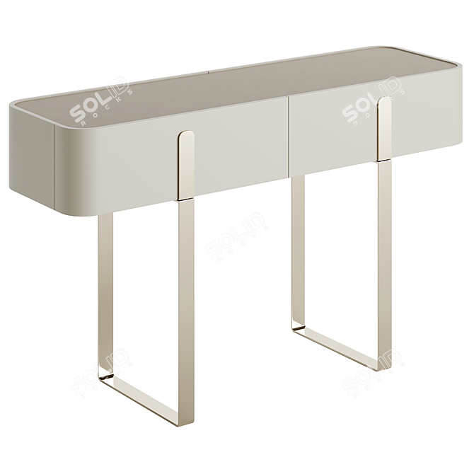 Sleek Lacquered Console - Capital Collection Eden 2022.1 3D model image 2