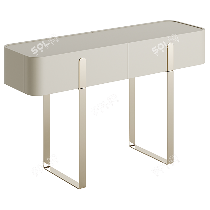 Sleek Lacquered Console - Capital Collection Eden 2022.1 3D model image 3