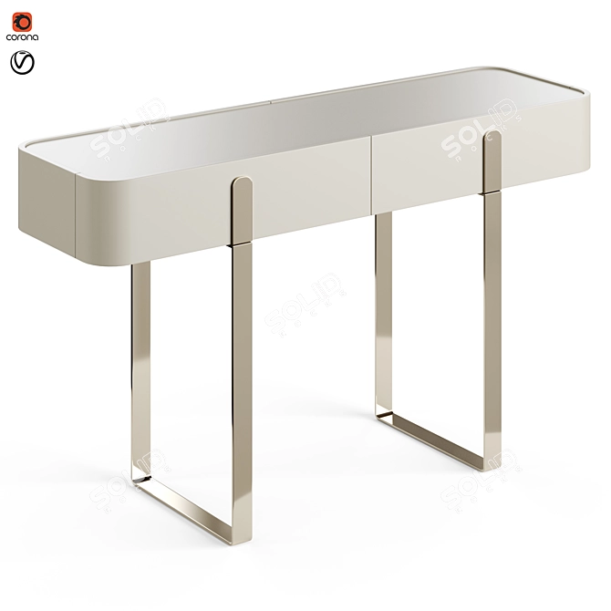 Sleek Lacquered Console - Capital Collection Eden 2022.1 3D model image 7