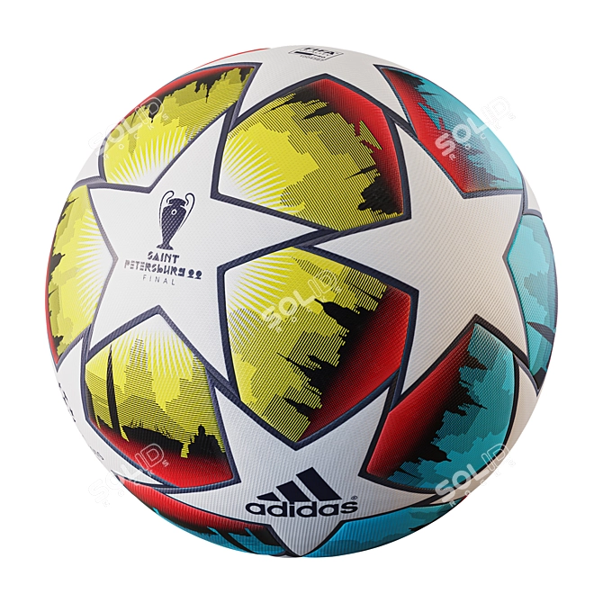 Adidas UCL St.Petersburg Ball 3D model image 3