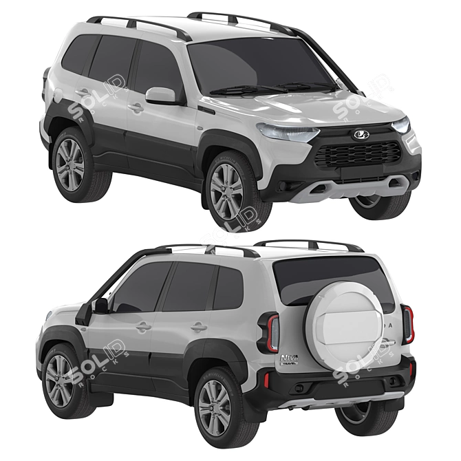 Lada Niva Travel: Off-road Adventure 3D model image 3