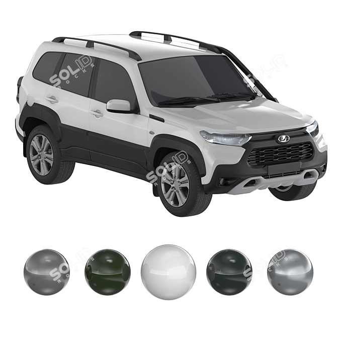 Lada Niva Travel: Off-road Adventure 3D model image 6