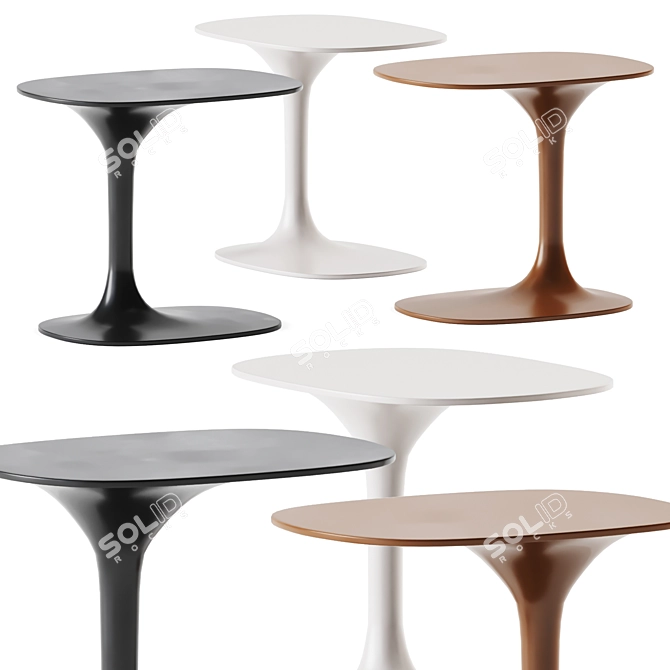 Awa Outdoor Side Table: Sleek and Stylish 3D model image 1