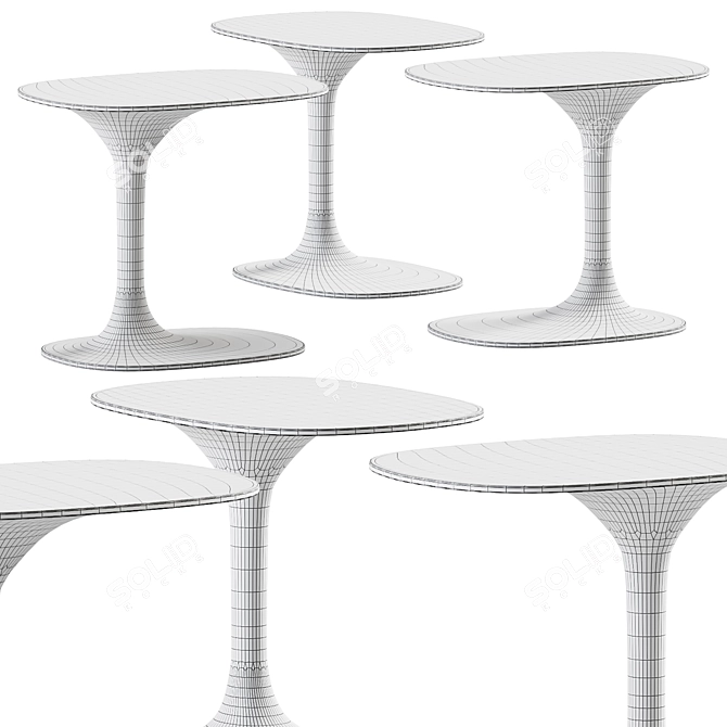 Awa Outdoor Side Table: Sleek and Stylish 3D model image 2