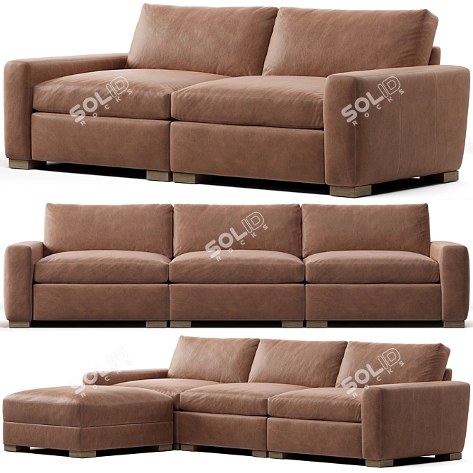 RH Maxwell Sofa: Luxury Comfort for Your Home 3D model image 1