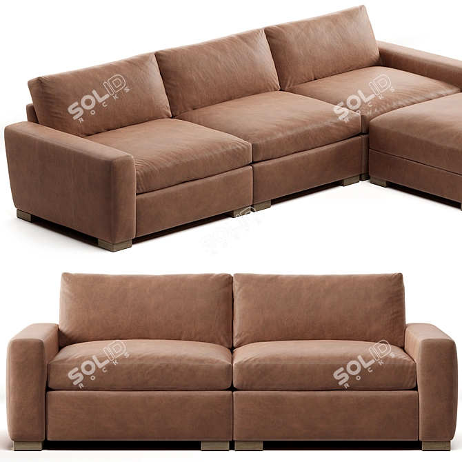 RH Maxwell Sofa: Luxury Comfort for Your Home 3D model image 2