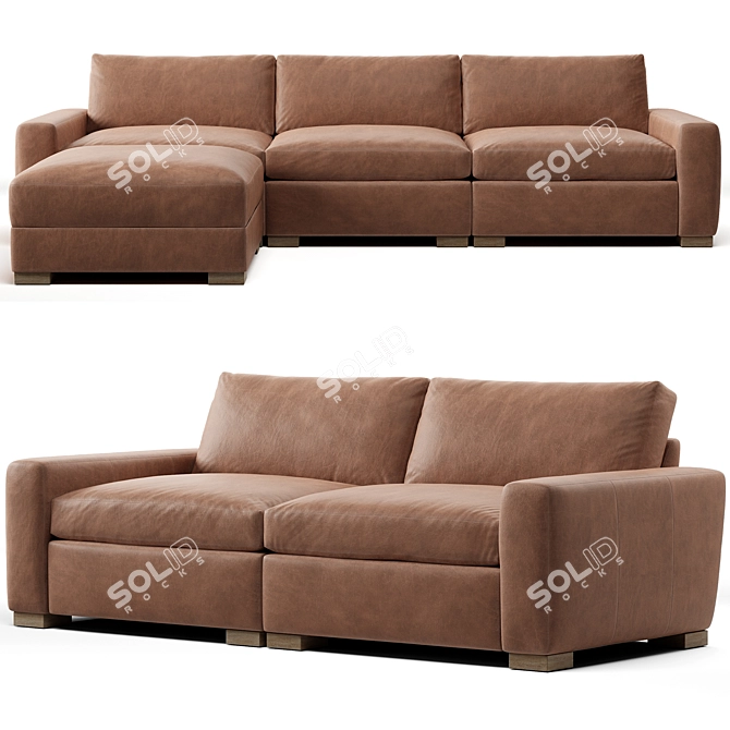 RH Maxwell Sofa: Luxury Comfort for Your Home 3D model image 3