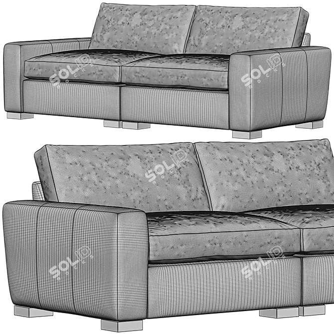 RH Maxwell Sofa: Luxury Comfort for Your Home 3D model image 5