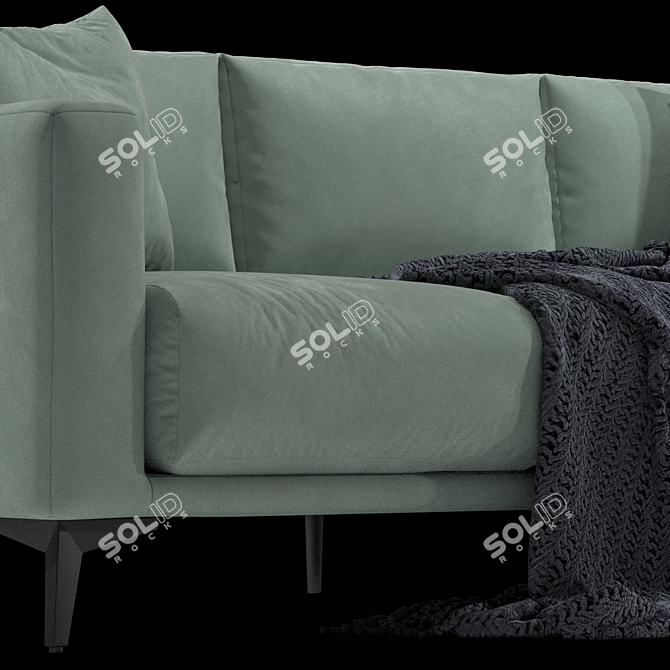 Volga Factory Sofa: Comfort meets Style 3D model image 4