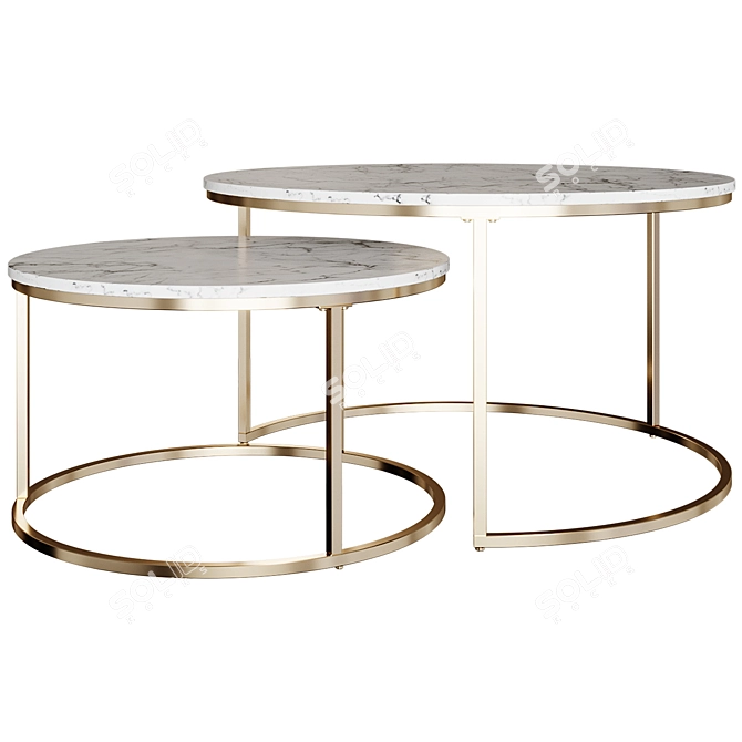 Kalista Coffee Table: Elegant and Functional 3D model image 1