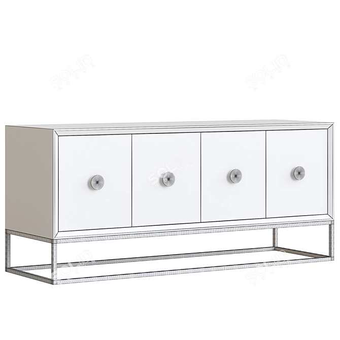 Modern Spencer Entertainment Console 3D model image 3