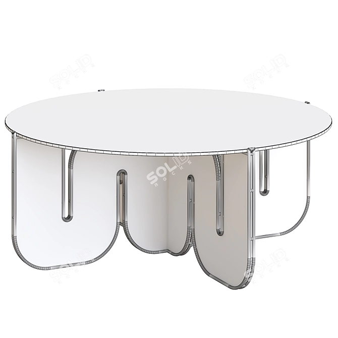 Modern Wave Table: Versatile & Stylish 3D model image 4