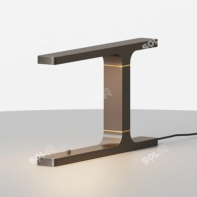 Elegant Beam LED Table Lamp 3D model image 2