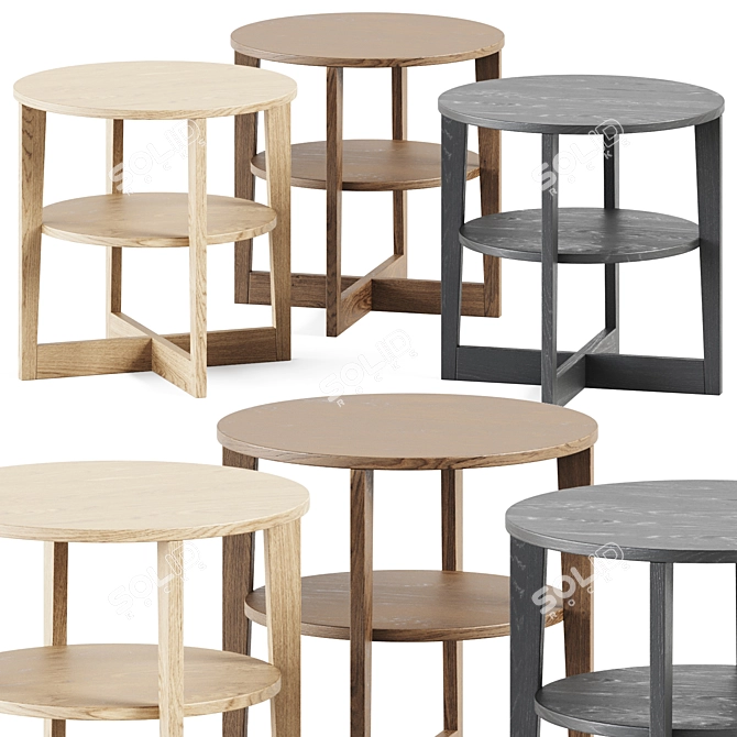 Stylish IKEA VEJMON Side Table 3D model image 1