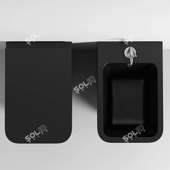 Modern and Sleek Scarabeo Bidet 3D model image 2