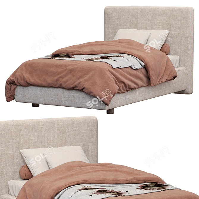 Arca Bed: Sleek and Stylish Sleeping Solution 3D model image 2