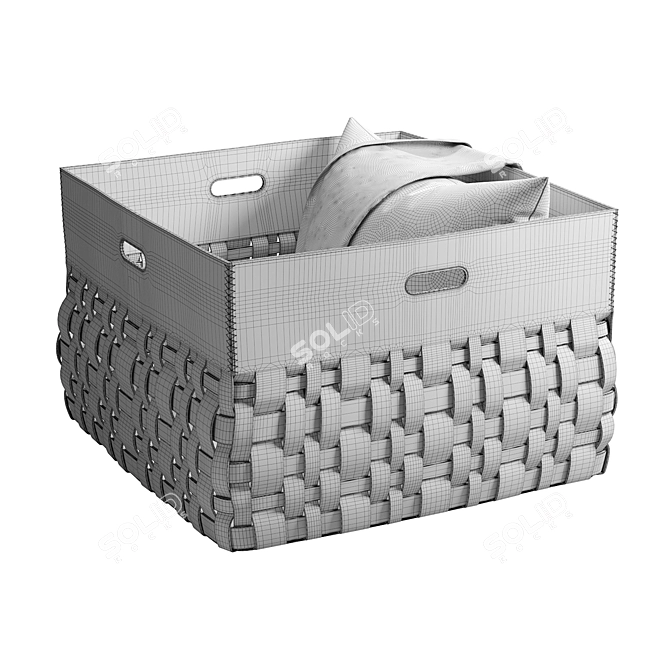 Versatile Flexform Cesta Outdoor Basket 3D model image 2