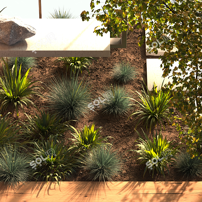 Nature's Haven: Backyard Garden Kit 3D model image 5