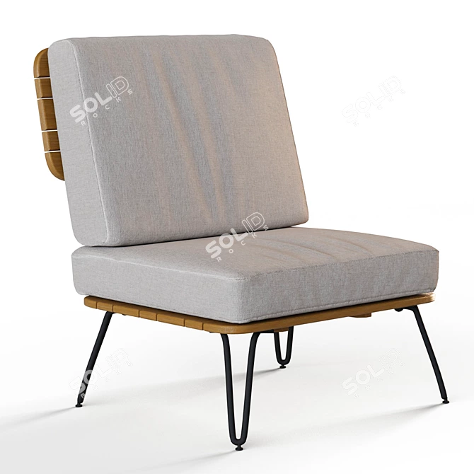 Spritz Acacia Single Chair 3D model image 3