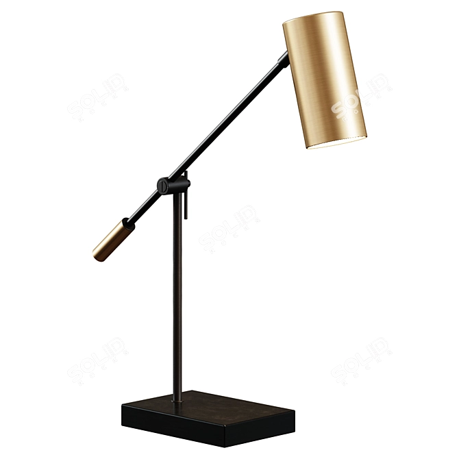 Balance LED Desk Lamp: Stylish Work Light 3D model image 1