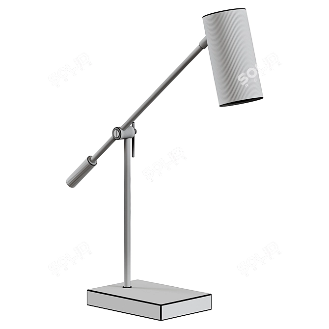 Balance LED Desk Lamp: Stylish Work Light 3D model image 2