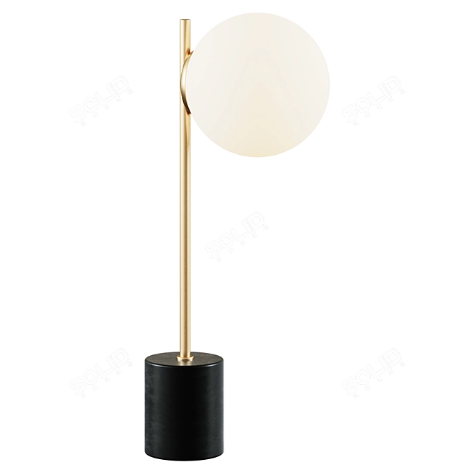 Scandi Globe Desk Lamp 3D model image 1