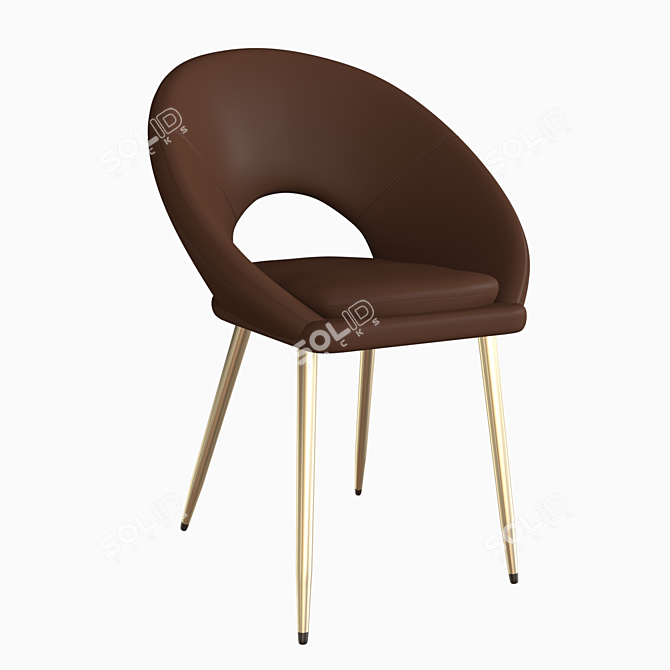 Modern KENZIE Chair: Stylish Comfort in a Compact Design 3D model image 3