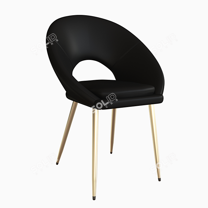 Modern KENZIE Chair: Stylish Comfort in a Compact Design 3D model image 4