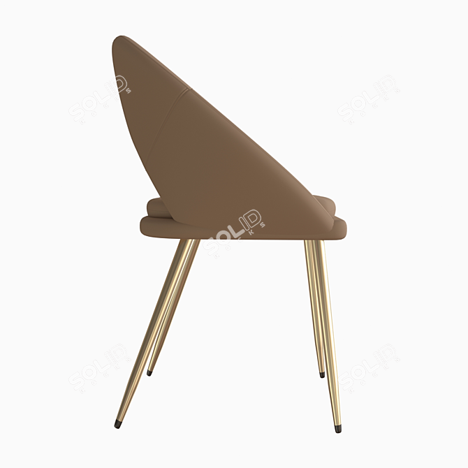 Modern KENZIE Chair: Stylish Comfort in a Compact Design 3D model image 6