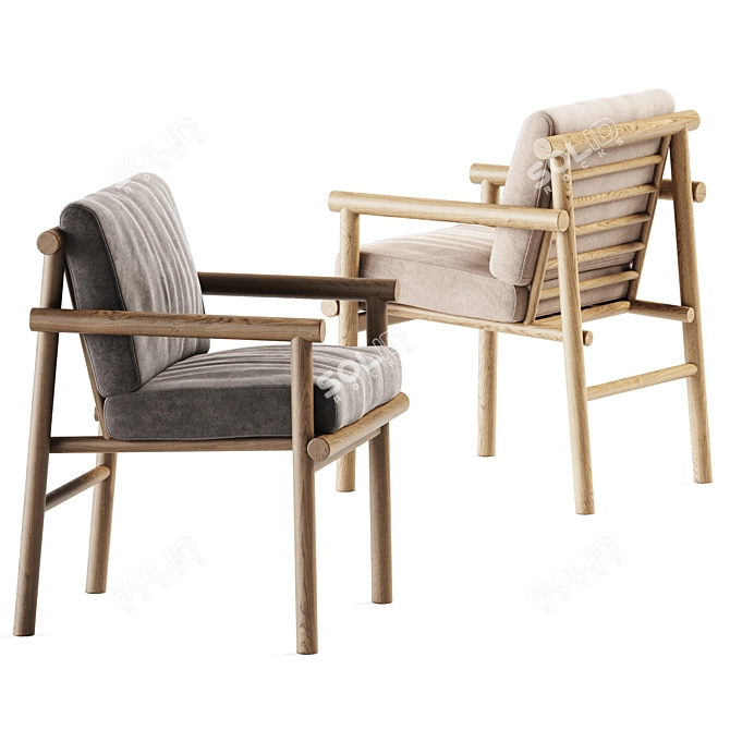 Ayana Chair: Elegant & Comfortable 3D model image 2