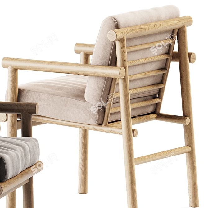 Ayana Chair: Elegant & Comfortable 3D model image 5