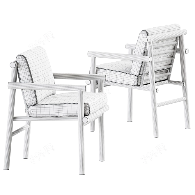 Ayana Chair: Elegant & Comfortable 3D model image 6