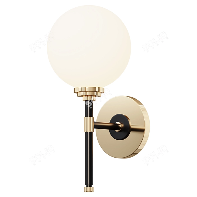 Contemporary Cinema Bath Sconce 3D model image 1